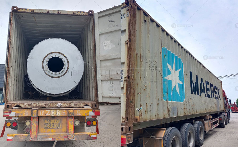 BST-30型號馬來西亞木材廠廢木料炭化設備第7張