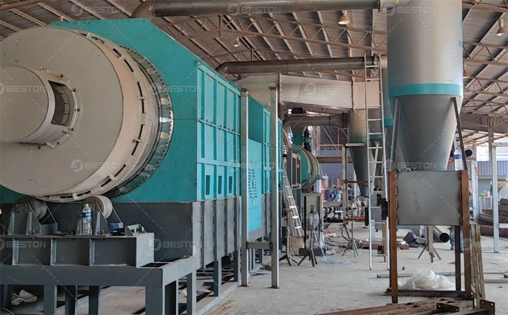 BST-30型號馬來西亞木材廠廢木料炭化設備第3張